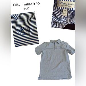 Peter millar 9-10 boys medium summer comfort polo shirt